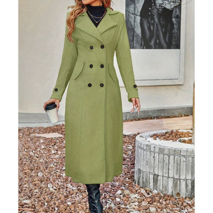 Elegant Double-Breasted Overcoat