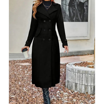 Elegant Double-Breasted Overcoat